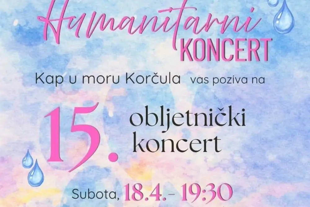 Humanitarni obljetnički koncert u Korčuli: Glazbom za zajedništvo i dobrotu