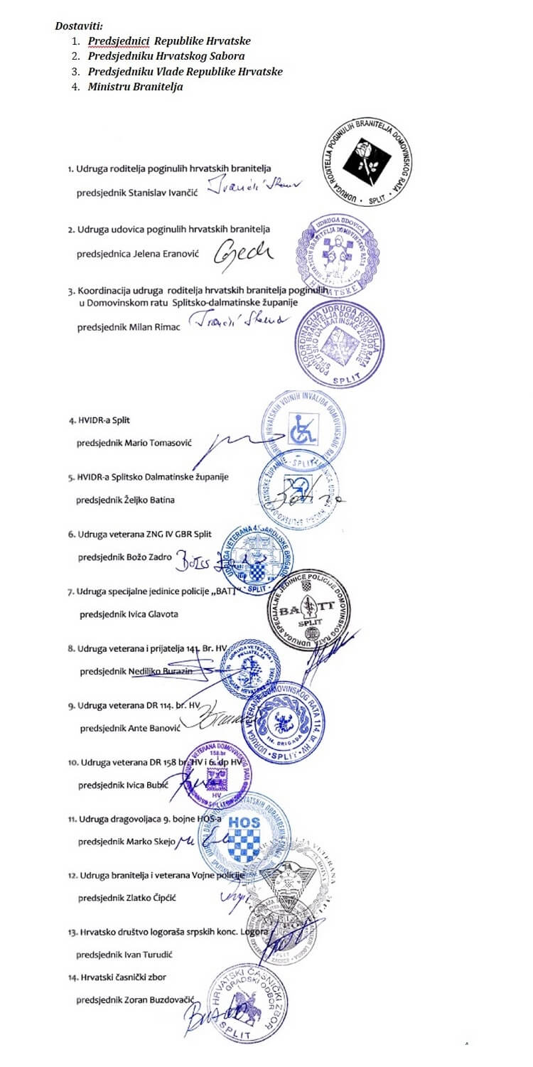 Priocenje Branitelja Split